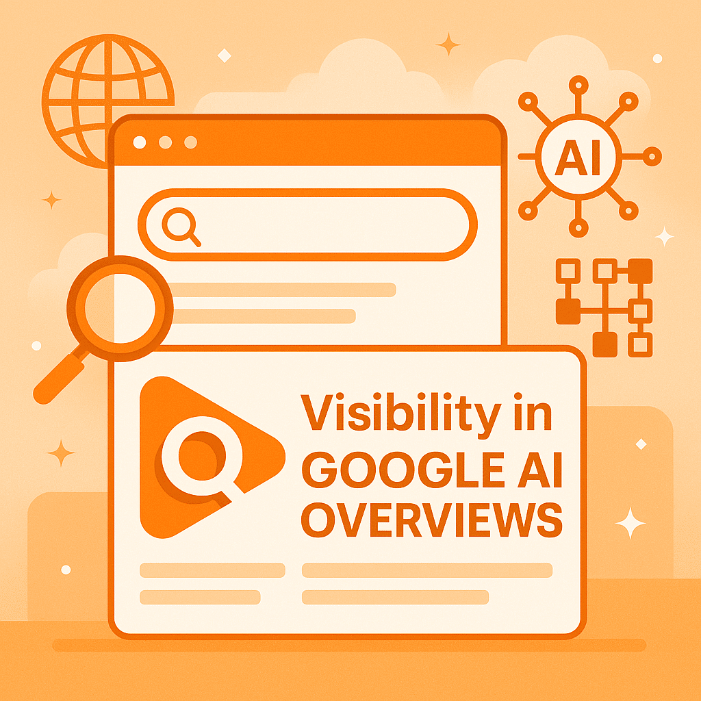 Beitragsbild zum Blogbeitrag: Wie Sichtbarkeit in Google's AI Overviews sicherstellen. Von SEOaufstieg der SEO Agentur aus Chemnitz